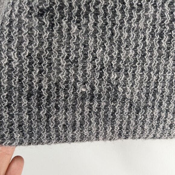 Pullover Sweater Mohair Chunky Minimalist Contemporary Neutral Capsule Gray L - Picture 2 of 8